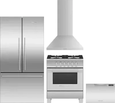 4 Piece Package Includes Refrigerator, Range, Hood And Dishwasher